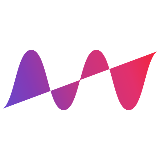 The Awmium wave icon, on cream